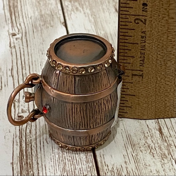 Aged in Oak Wine Barrel Trinket Box - Picture 5 of 10